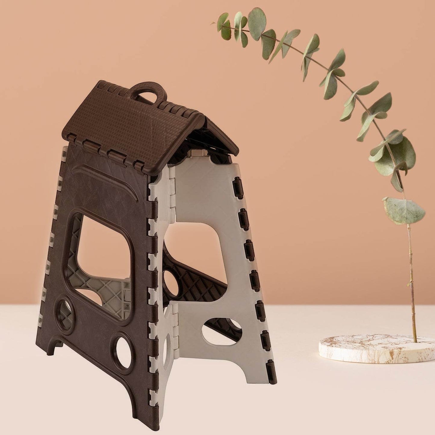 18inch Folding Stool, Non Slip Folding Stool - 18 Inch" Height - Holds Up to 95 Kg - Great for Kitchen, Garden, Bathroom, Bedroom, Adults, Kitchen Stepping (1 Pc 18Inch) - infinityexculsivestore.com