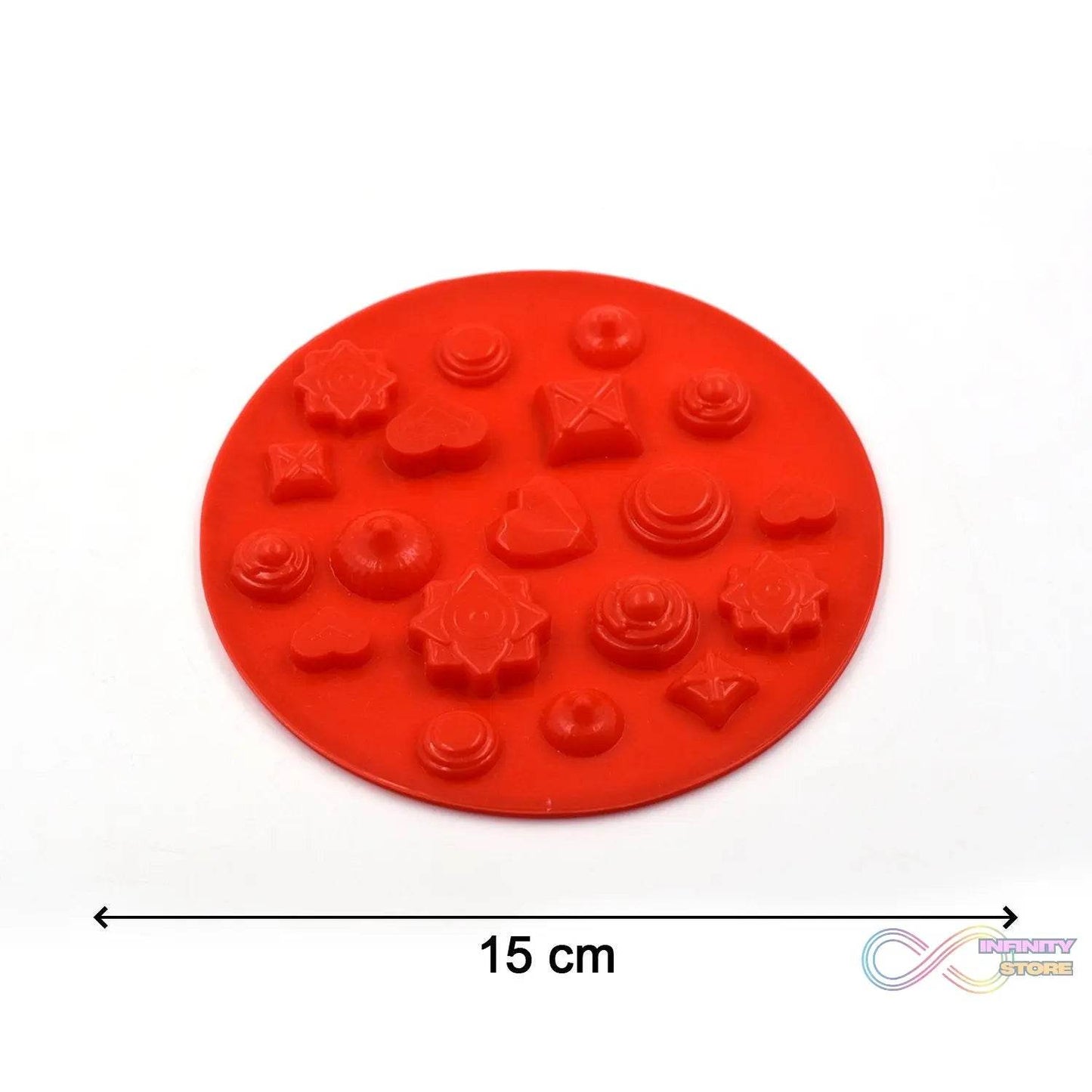 19 Cavity Mix Shape Chocolate Mould (1Pc Only) - infinityexculsivestore.com