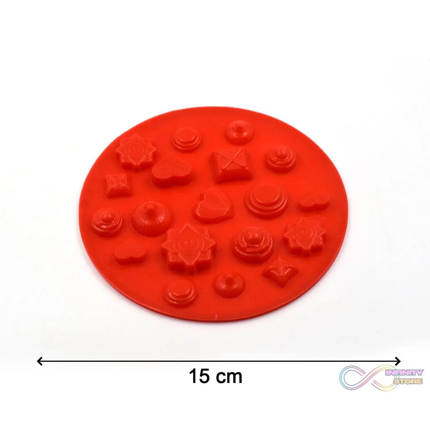 19 Cavity Mix Shape Chocolate Mould (1Pc Only) - infinityexculsivestore.com