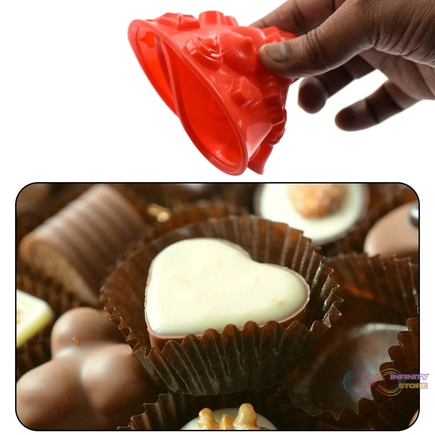 19 Cavity Mix Shape Chocolate Mould (1Pc Only) - infinityexculsivestore.com
