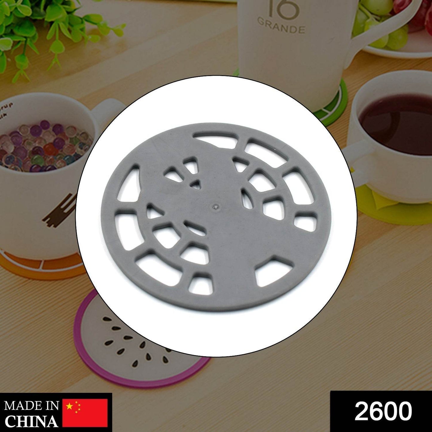 1Pc Silicone Fancy Coaster for holding bowls and utensils including all kitchen purposes. - infinityexculsivestore.com