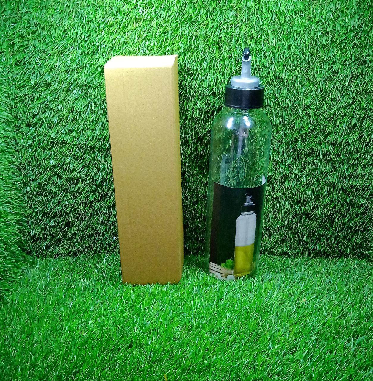 1ltr Plastic Oil Dispenser With Lid - Clear, Drip Free Spout, Controlled Use. - infinityexculsivestore.com