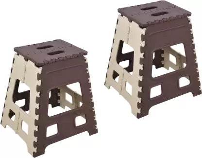 1pc 18inch Folding Stool for Adults and Kids, Also For Kitchen Stepping With (Brown Box) - infinityexculsivestore.com