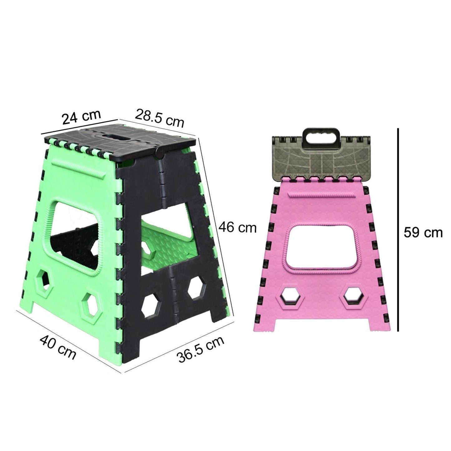 1pc 18inch Folding Stool for Adults and Kids, Also For Kitchen Stepping With (Brown Box) - infinityexculsivestore.com