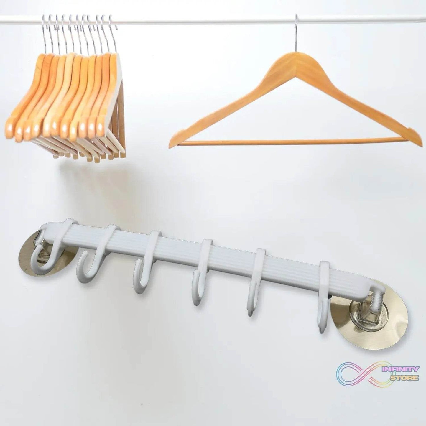 1pc bath towel hanger wall mount towel hanger wall towel shelf towel hanging rack kitchen towel holder towel hanging hook - infinityexculsivestore.com