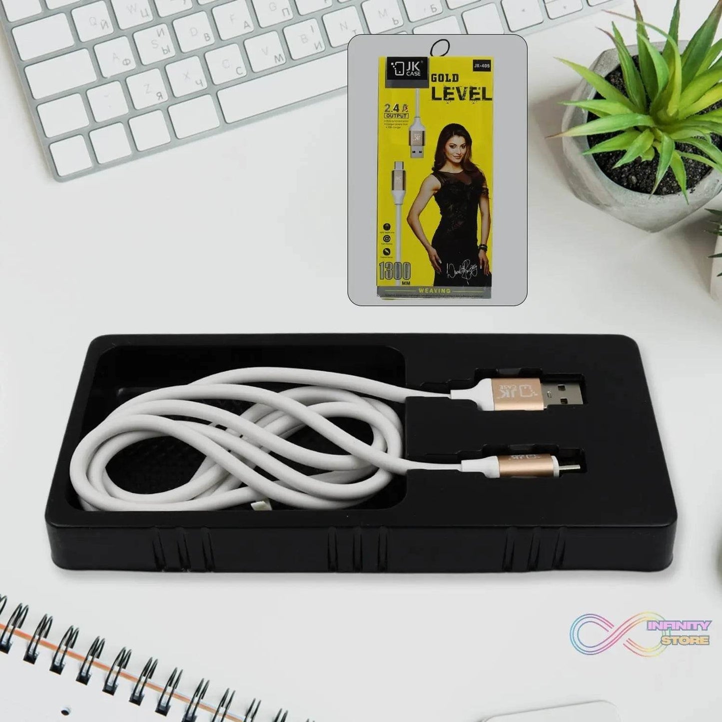 2.4A Fast Charging for android, Micro Cable (1300 mm) - infinityexculsivestore.com