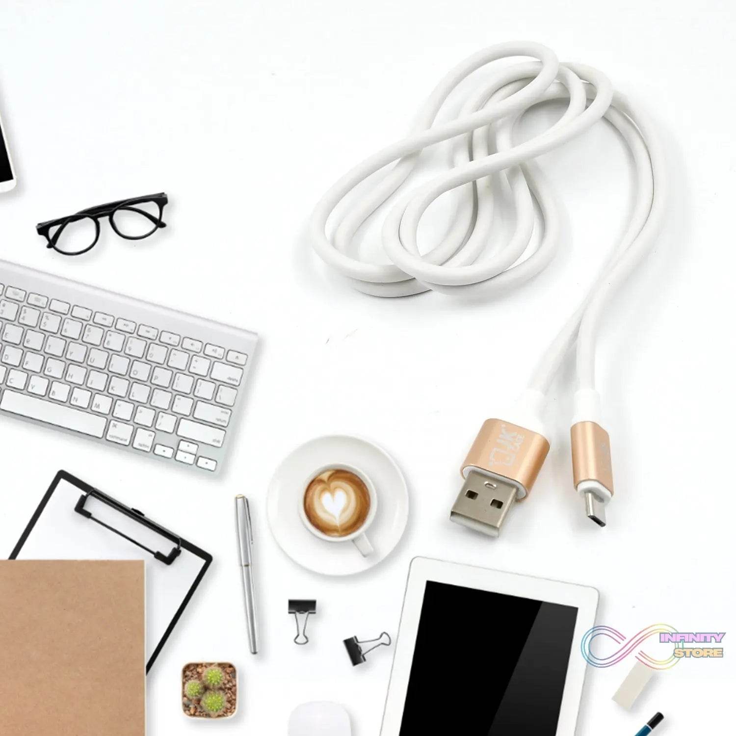 2.4A Fast Charging for android, Micro Cable (1300 mm) - infinityexculsivestore.com
