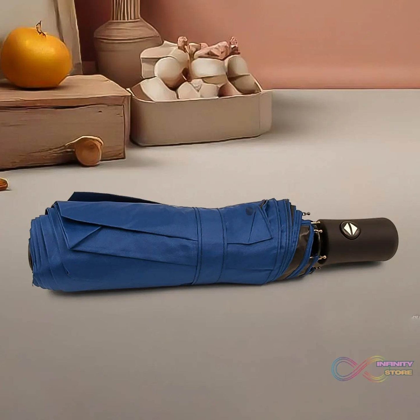 2 - Fold Manual Open Umbrella (Umbrella With Case / 1 Set / Mix Color) - infinityexculsivestore.com