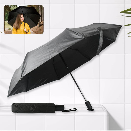 2 Fold Manual Open Umbrella| Windproof, Sunproof & Rainproof with Sturdy Steel Shaft & Wrist Straps | Easy to Hold & Carry | Umbrella for Women, Men & Kids - infinityexculsivestore.com