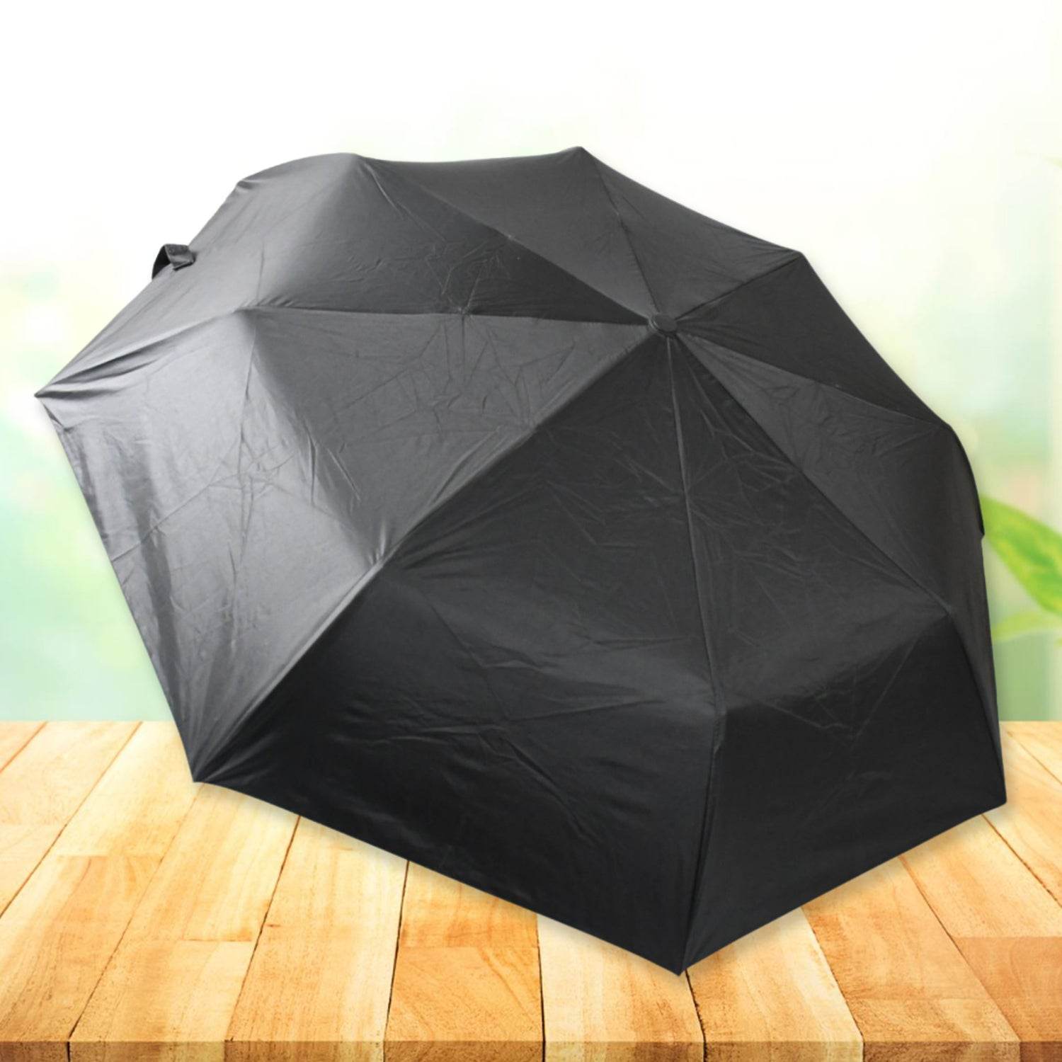 2 Fold Manual Open Umbrella| Windproof, Sunproof & Rainproof with Sturdy Steel Shaft & Wrist Straps | Easy to Hold & Carry | Umbrella for Women, Men & Kids - infinityexculsivestore.com