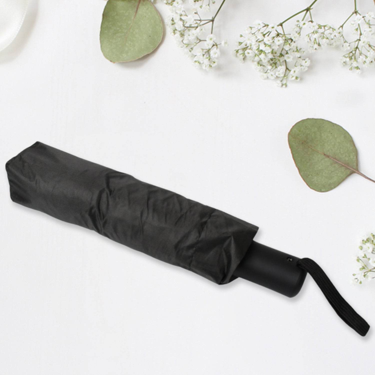 2 Fold Manual Open Umbrella| Windproof, Sunproof & Rainproof with Sturdy Steel Shaft & Wrist Straps | Easy to Hold & Carry | Umbrella for Women, Men & Kids - infinityexculsivestore.com