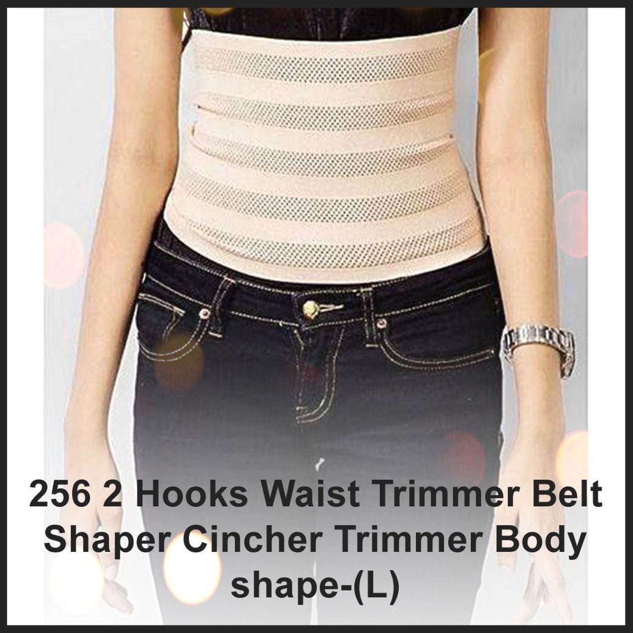 2 Hooks Waist Trimmer Belt Shaper Cincher Trimmer Body shape - (L) - infinityexculsivestore.com