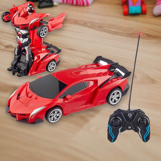 2 In 1 Automatic Robot Converted Remote Control Car With Light Scale 360Β°Drifting Deformation Robot Car Toy Kids Boys, Robot ConvertΒ Unique Toy For Boys (1 Pc) - infinityexculsivestore.com