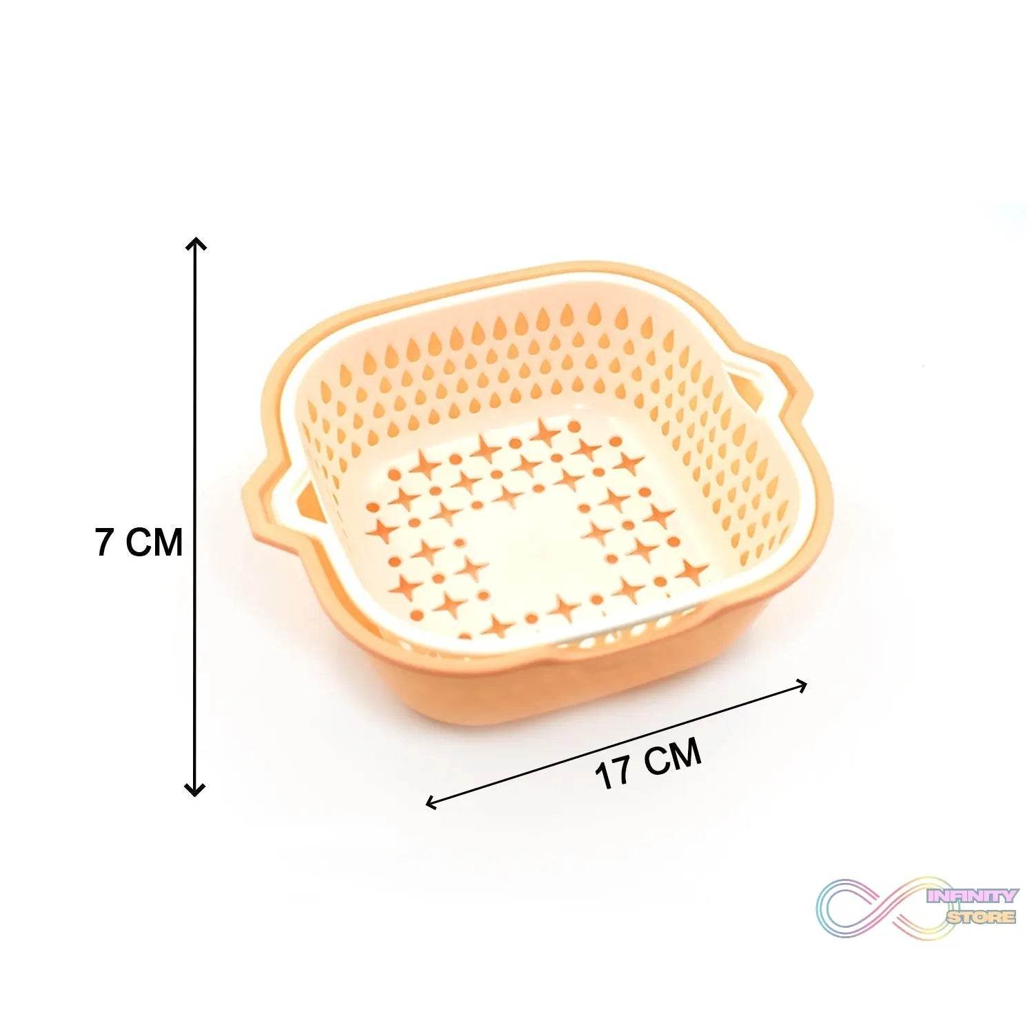 2 In 1 Basket Strainer To Rinse Various Types Of Items Like Fruits, Vegetables Etc. - infinityexculsivestore.com