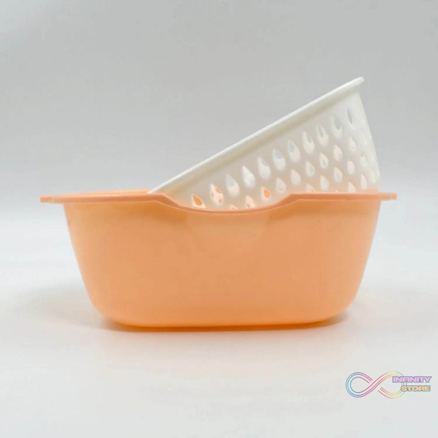 2 In 1 Basket Strainer To Rinse Various Types Of Items Like Fruits, Vegetables Etc. - infinityexculsivestore.com