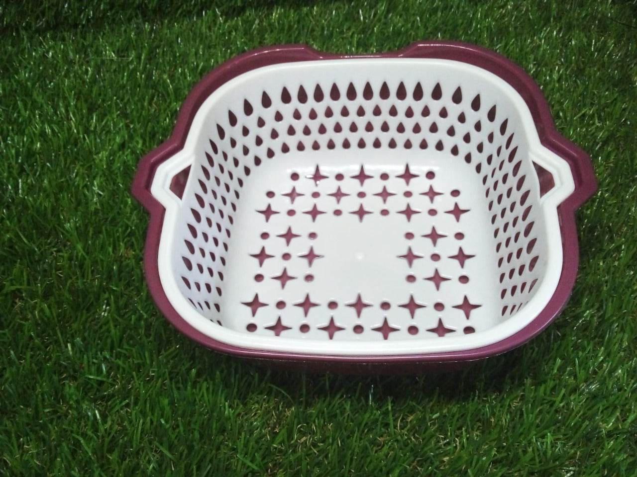 2 In 1 Basket Strainer To Rinse Various Types Of Items Like Fruits, Vegetables Etc. - infinityexculsivestore.com