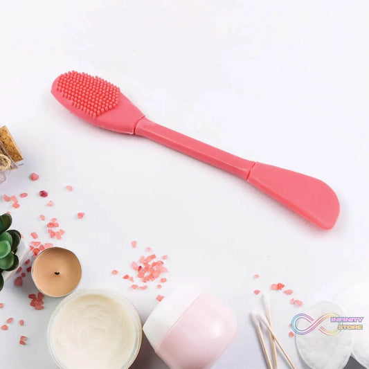 2 In 1 Double - headed Silicone Face Mask Brush (1 Pc) - infinityexculsivestore.com