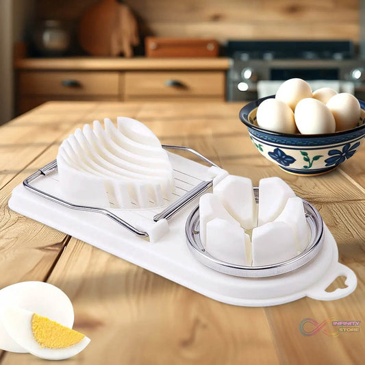 2 In 1 Egg Slicer, Egg Cutter For Hard Boiled Eggs - infinityexculsivestore.com