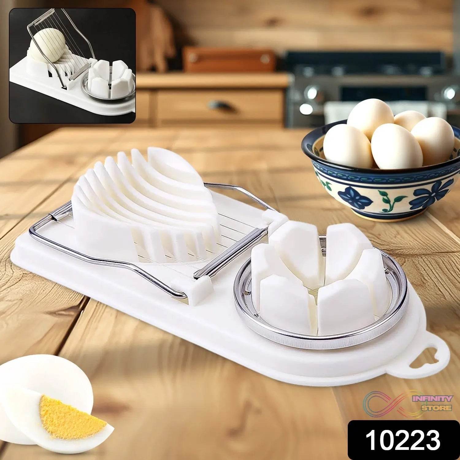 2 In 1 Egg Slicer, Egg Cutter For Hard Boiled Eggs - infinityexculsivestore.com