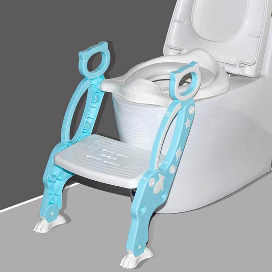 2 In 1 Potty Training Toilet Seat with Step Stool Ladder For Toddlers - infinityexculsivestore.com