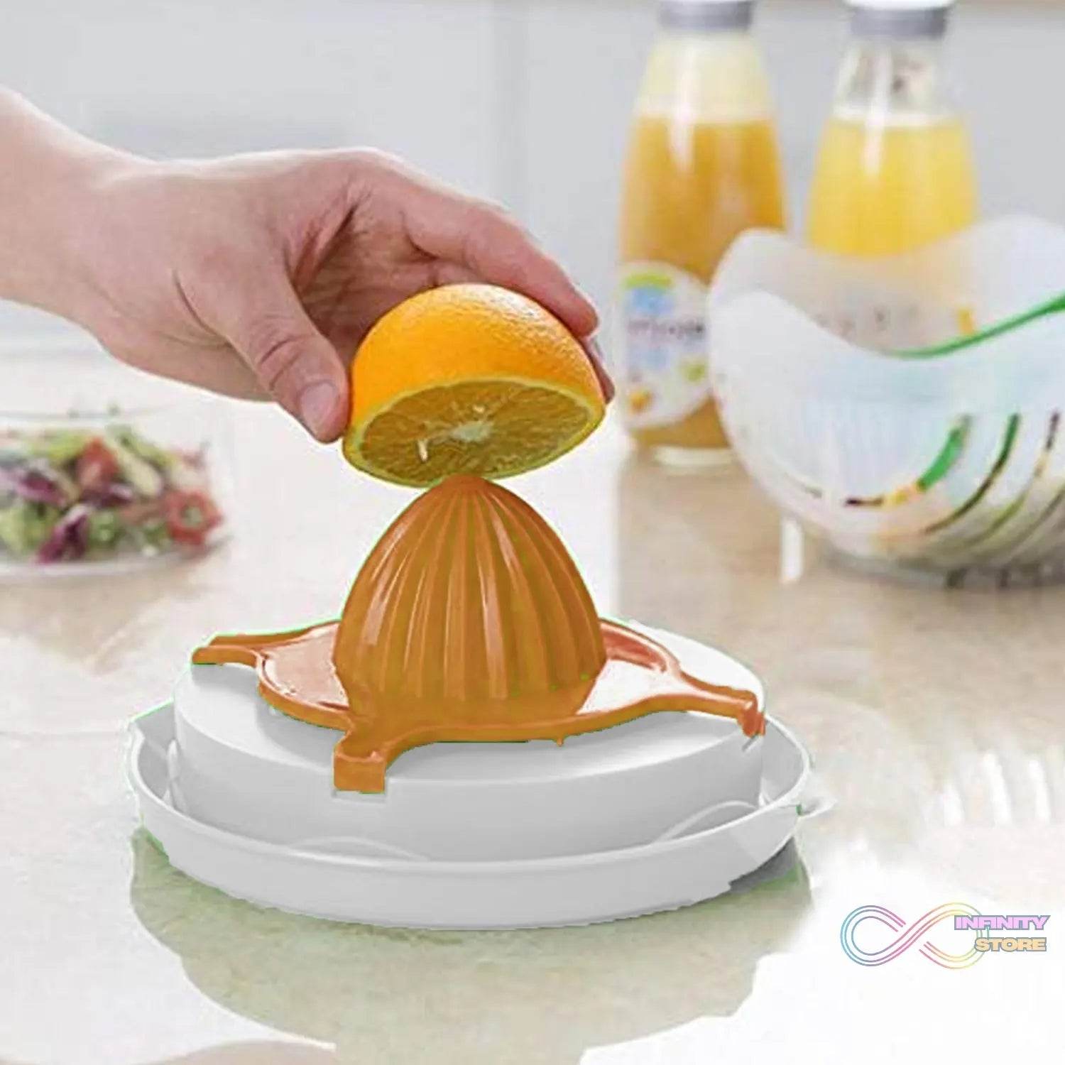 2 In 1 Salad Cutter Bowl with Lemon Squeezer Citrus Juicer (1 Pc) - infinityexculsivestore.com