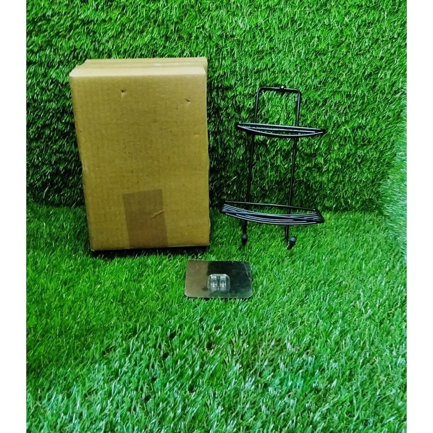2 Layer SS Soap Rack used in all kinds of places household and bathroom purposes for holding soaps. - infinityexculsivestore.com