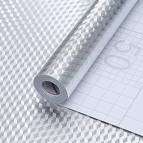 2 Meter Aluminium Foil Sticker used in all kitchen purposes to prevent oily and greasy stains of food while cooking. - infinityexculsivestore.com