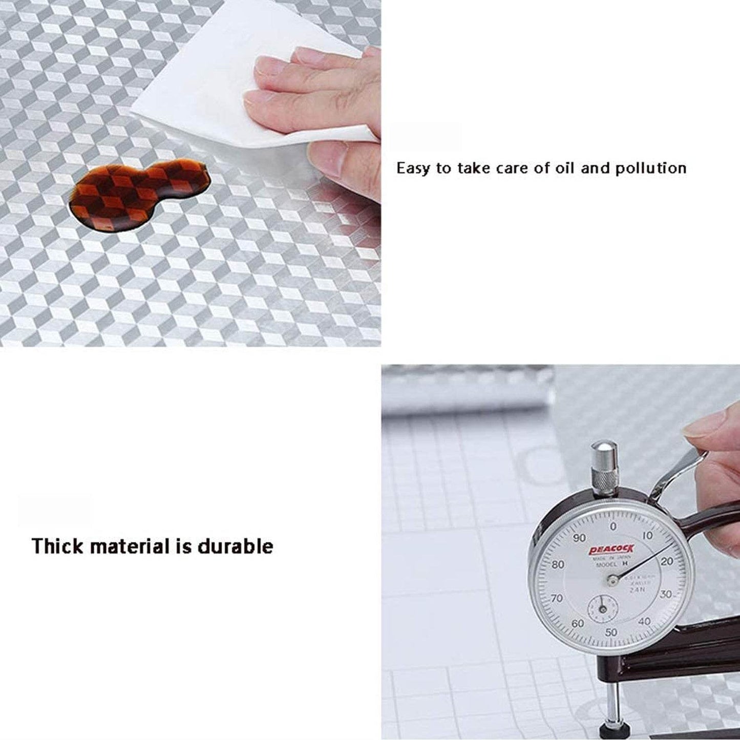 2 Meter Aluminium Foil Sticker used in all kitchen purposes to prevent oily and greasy stains of food while cooking. - infinityexculsivestore.com