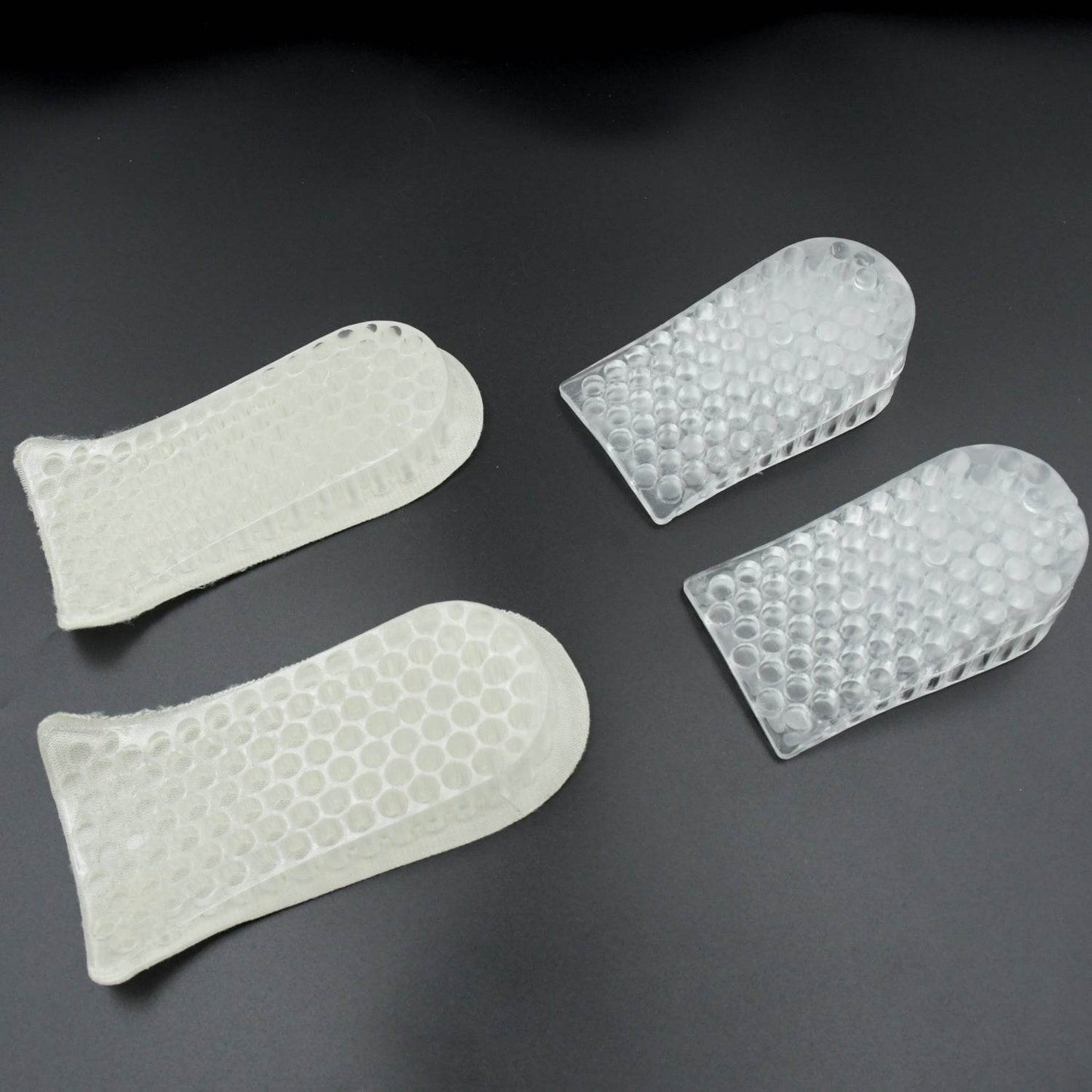 2 Pairs Heel Lift Inserts Height Increase Insole Invisible Heightening Insole Sillicone 3-Layer Heel Support Insoles Height-Adjustable Shoe Pads Foot Cushion for Shoes - infinityexculsivestore.com