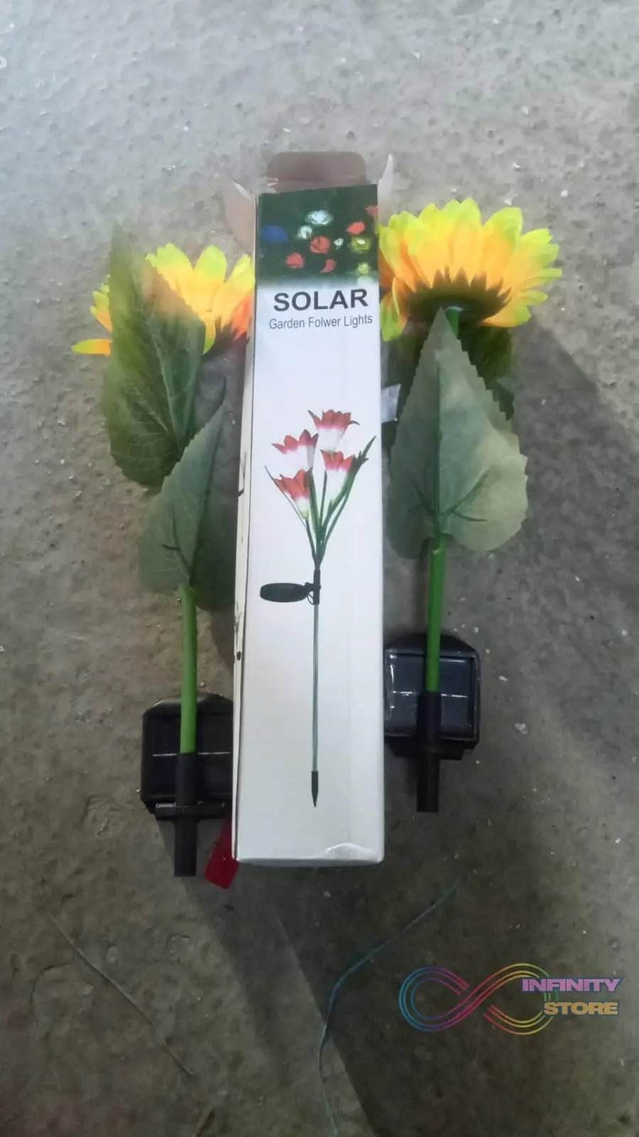 2 Pc Outdoor Solar Sunflower Lights Intelligent Light Control Waterproof Garden Landscape Stake Light - infinityexculsivestore.com