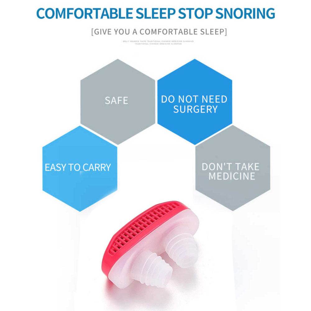 2 in 1 Anti Snoring and Air Purifier Nose Clip for Prevent Snoring and Comfortable Sleep - infinityexculsivestore.com
