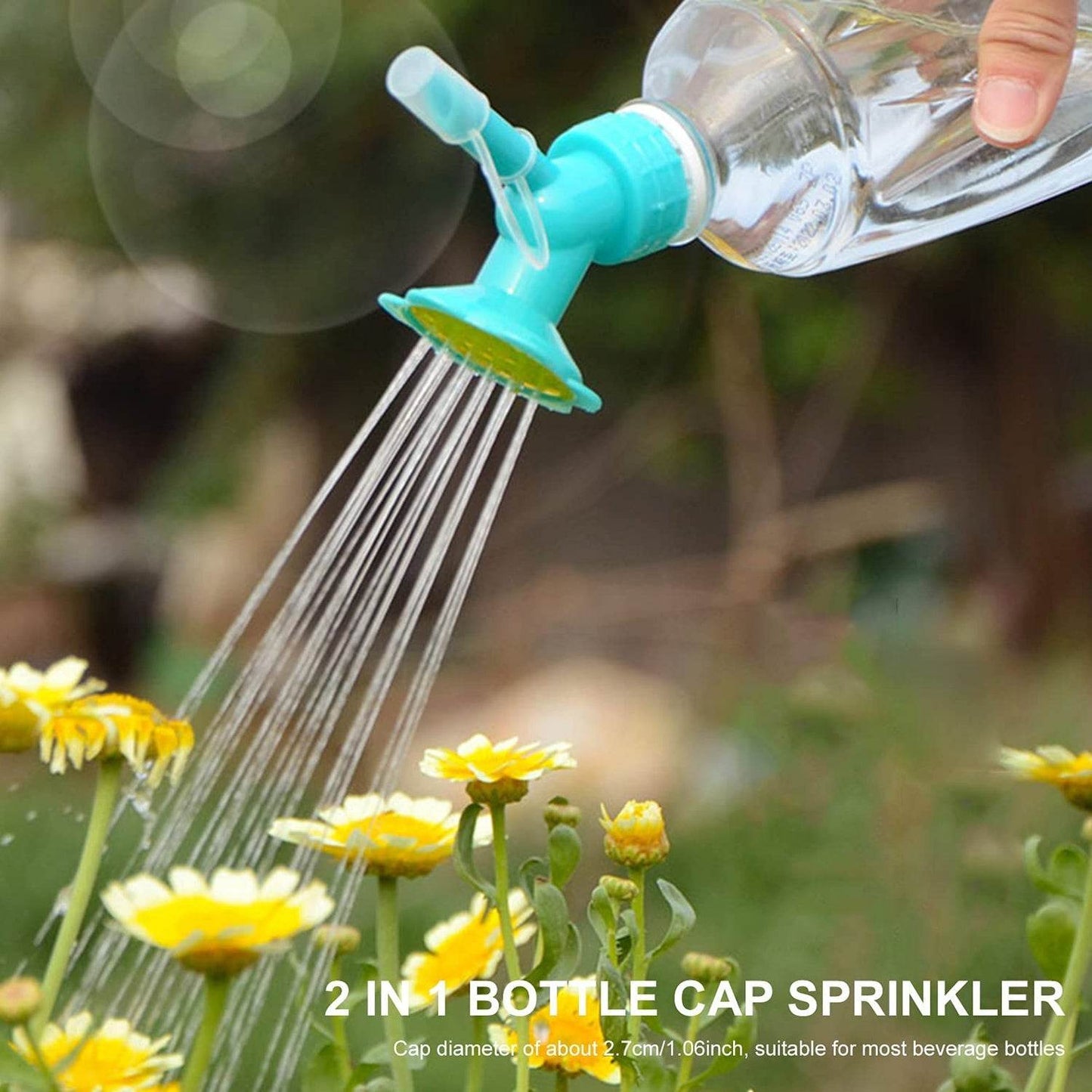 2 - in - 1 Bottle Cap Sprinkler - Dual Head Watering Spout, Double - Ended Nozzle for Indoor Seedlings and Plants, Garden Tool - infinityexculsivestore.com