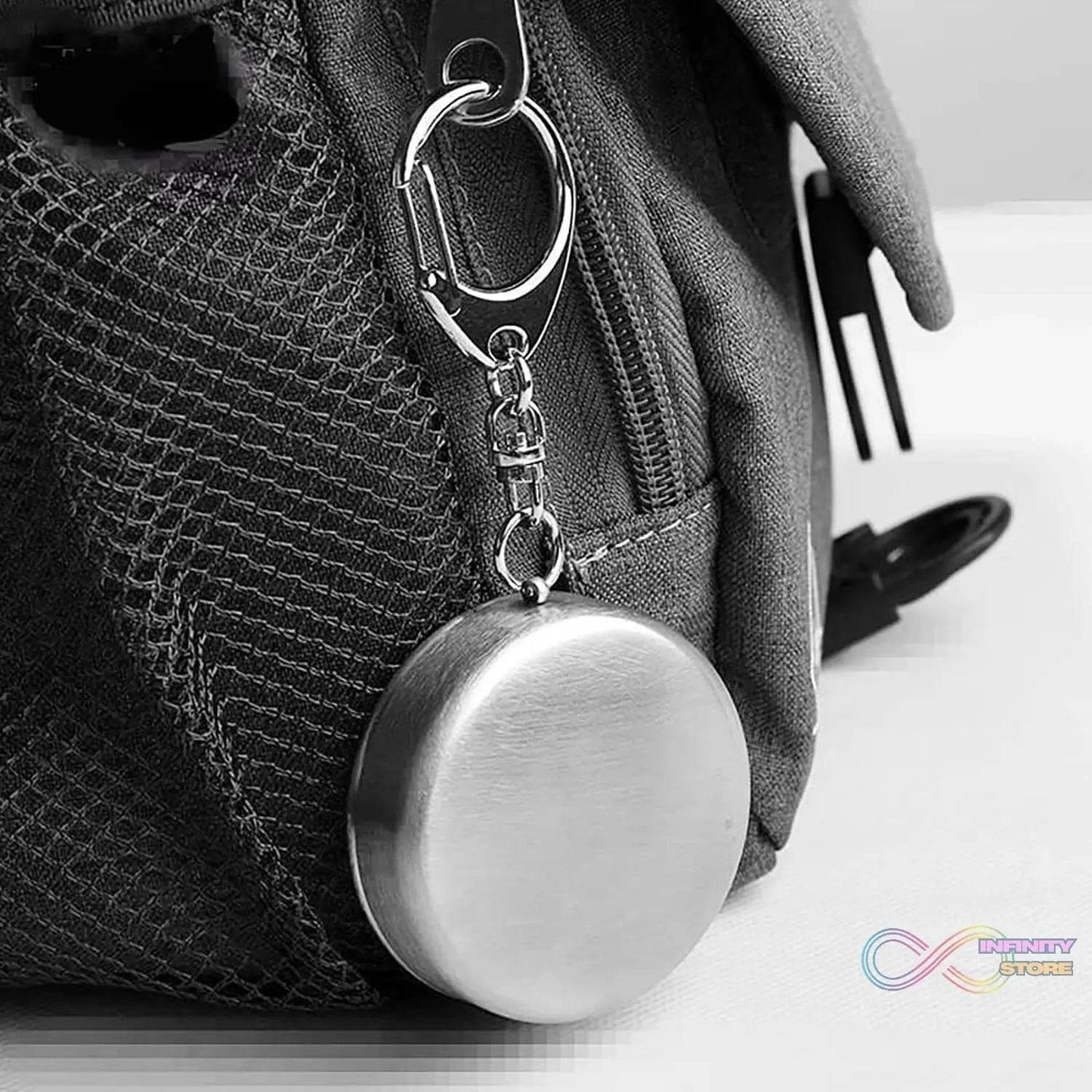 2 in 1 Camping Folding Cup with Keychain (1 Pc) - infinityexculsivestore.com