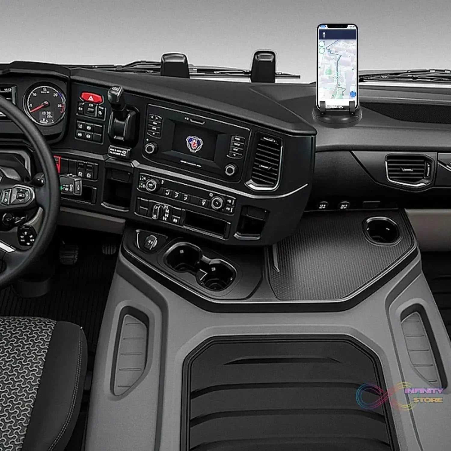 2 in 1 Car Anti - Slip Mat, Phone Holder Non Slip Sticky Phone Mount Holder (1 Set) - infinityexculsivestore.com