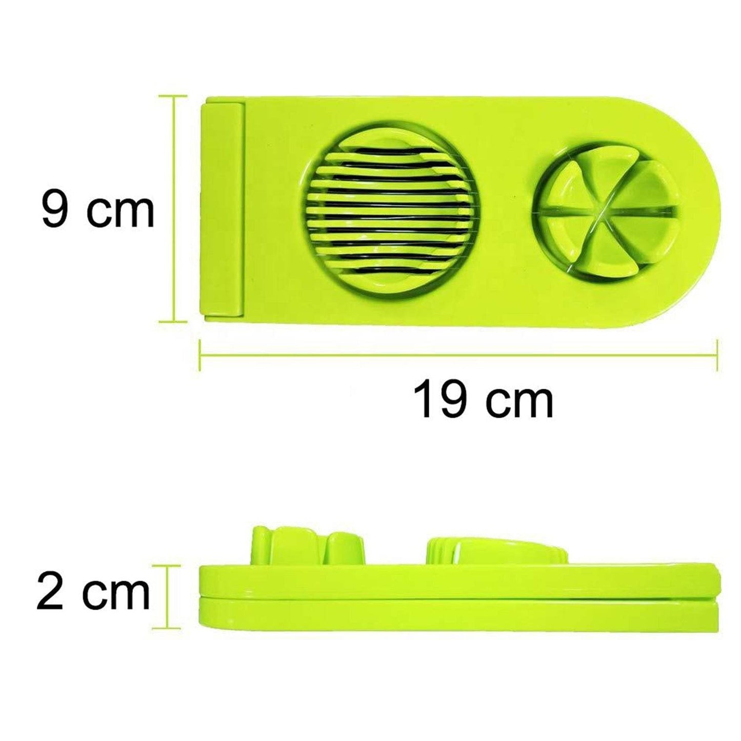 2 in 1 Double Cut Boiled Egg cutter with stainless steel wire for easy slicing of boiled eggs. - infinityexculsivestore.com