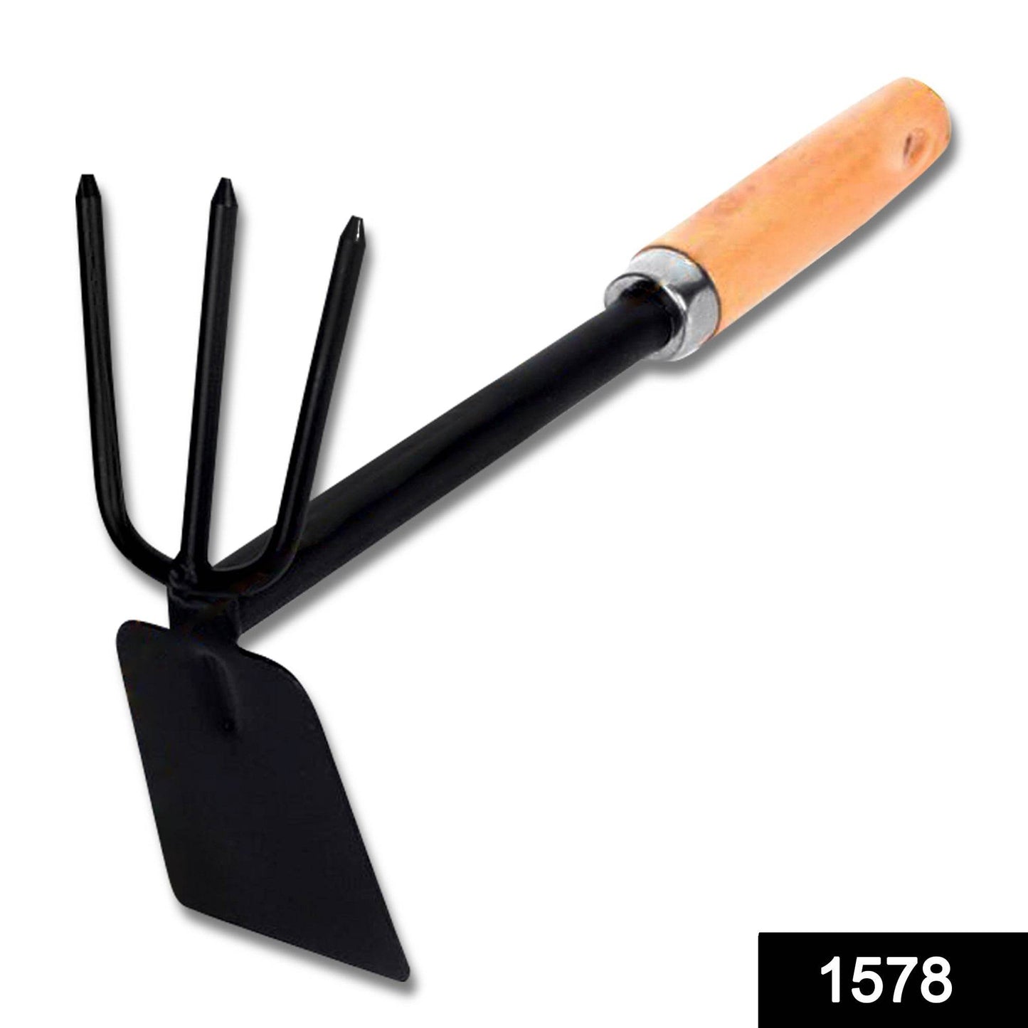 2 in 1 Double Hoe Gardening Tool with Wooden Handle - infinityexculsivestore.com