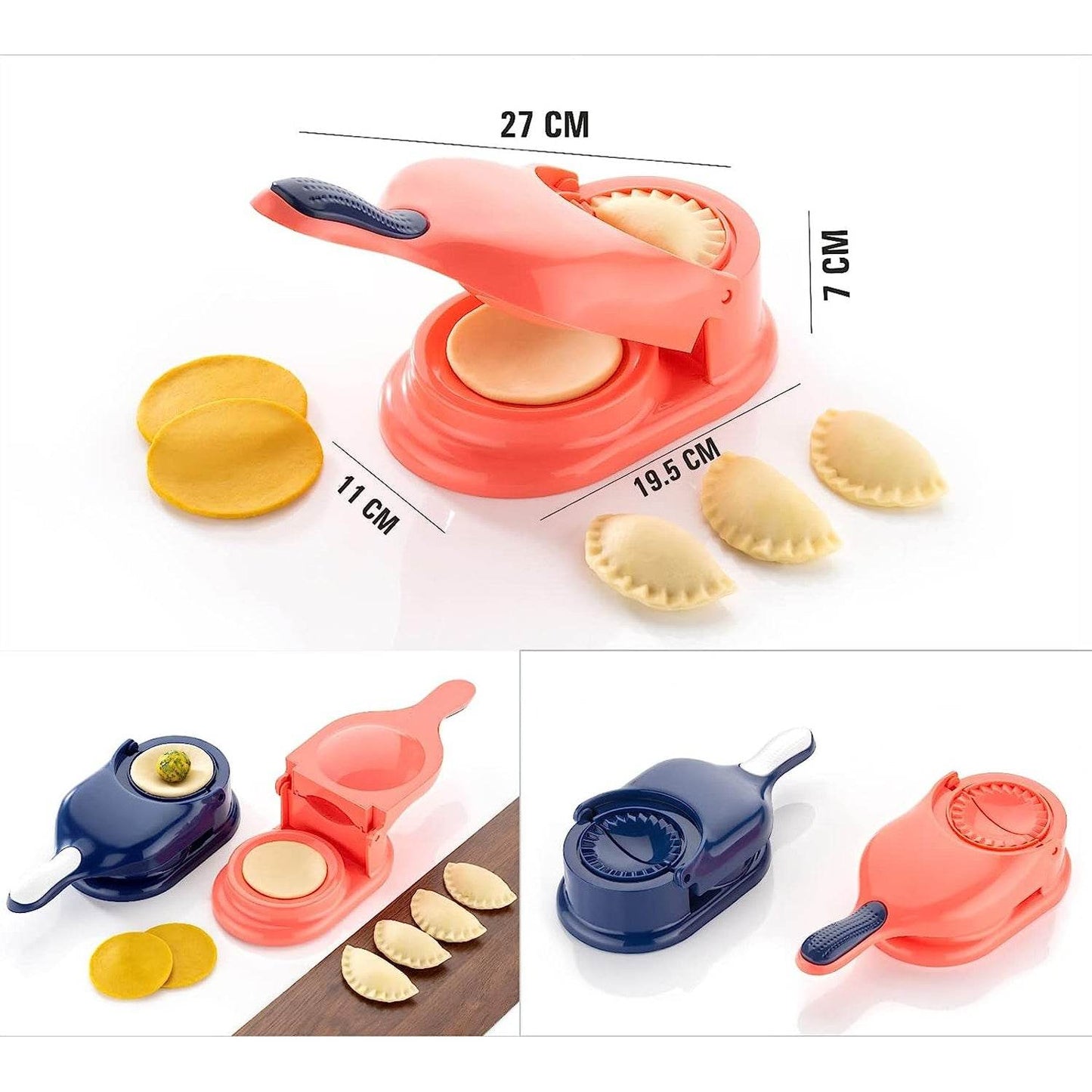 2 - in - 1 Dumpling Skin Press Mould for Gujiya - infinityexculsivestore.com