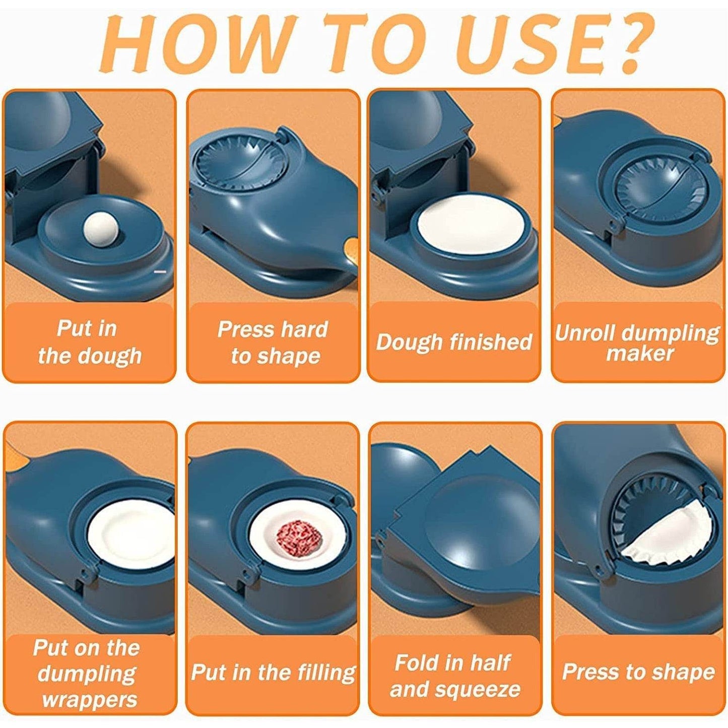 2 - in - 1 Dumpling Skin Press Mould for Gujiya - infinityexculsivestore.com