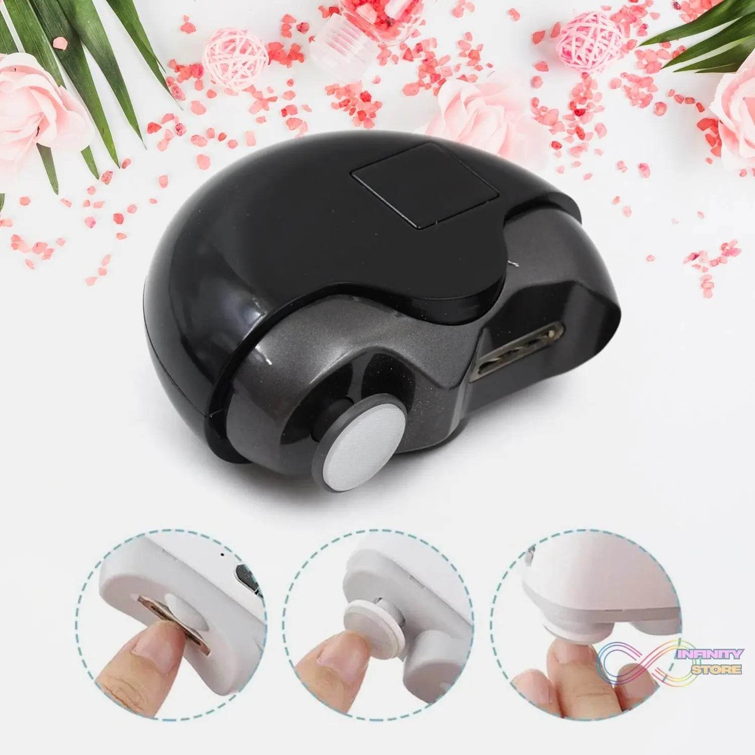 2 - in - 1 Electric Nail Clippers Nail File with Light (1 Pc) - infinityexculsivestore.com