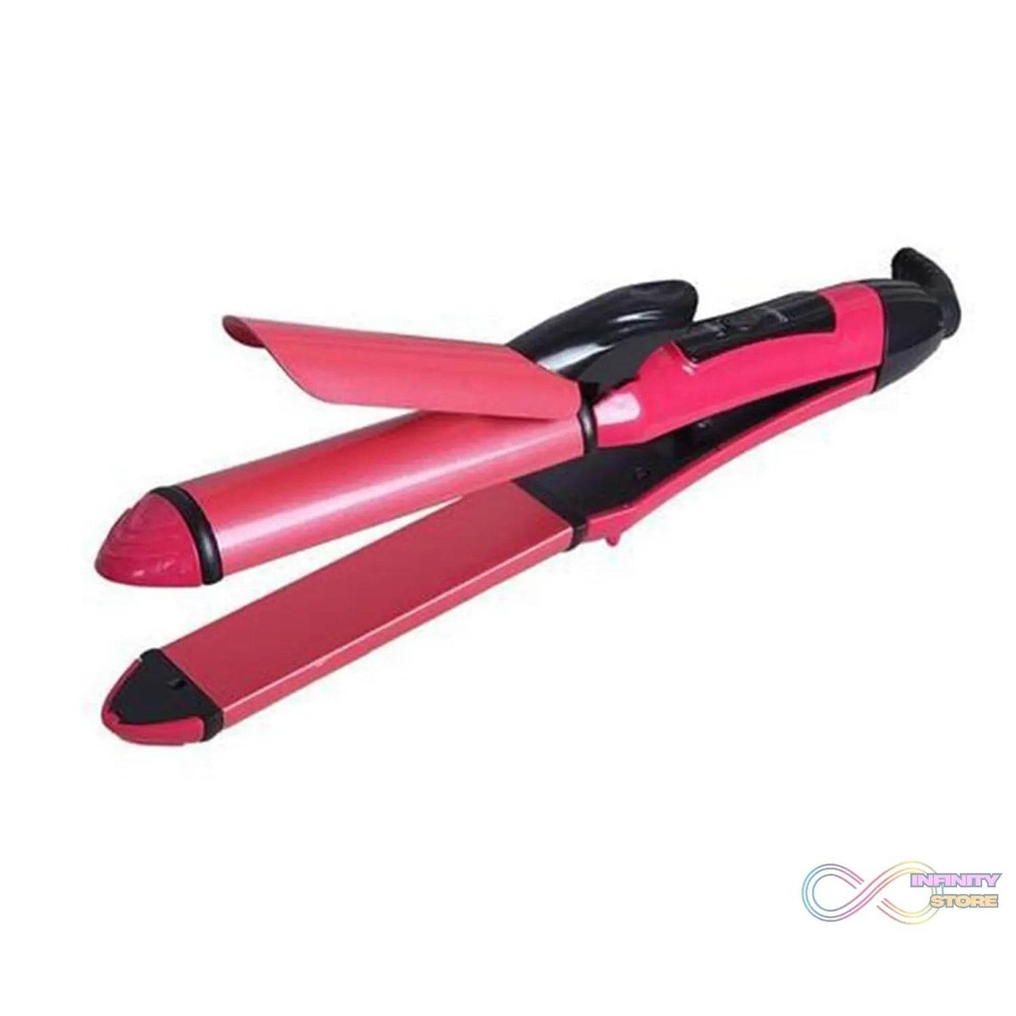 2 in 1 Hair Straightener and Curler Machine For Women | Curl & Straight Hair Iron - infinityexculsivestore.com