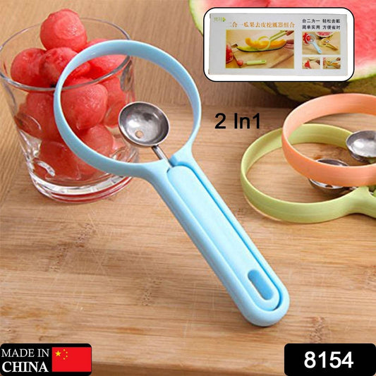 2 in 1 Kitchen Tool - Soft Fruit Peeler and Baller - Avocado, Papaya, Watermelon, Honey Dew - Kitchen Gadget Tool (1 Pc) - infinityexculsivestore.com