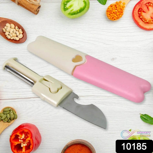 2 in 1 Knife, Multifunctional peeler fruit knife (1 Pc / Loose) - infinityexculsivestore.com
