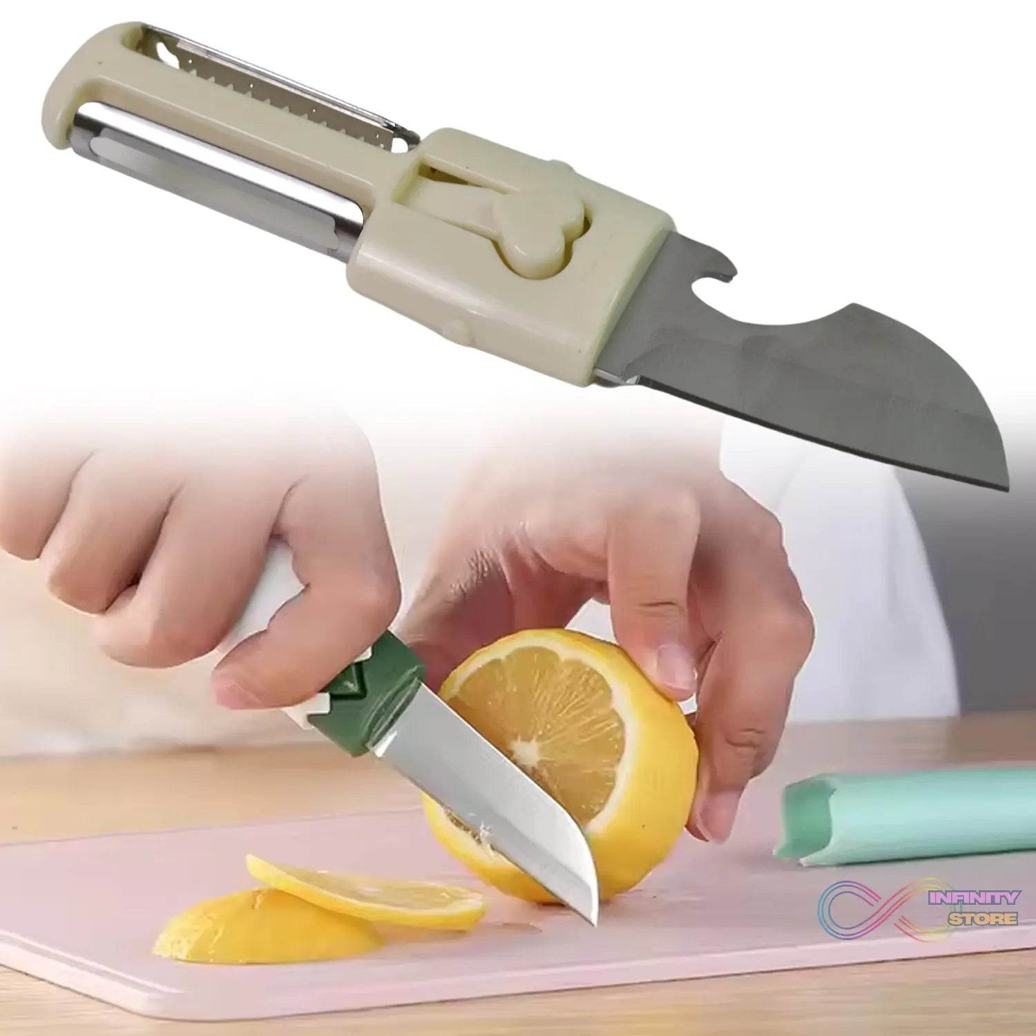 2 in 1 Knife, Multifunctional peeler fruit knife (1 Pc / Loose) - infinityexculsivestore.com