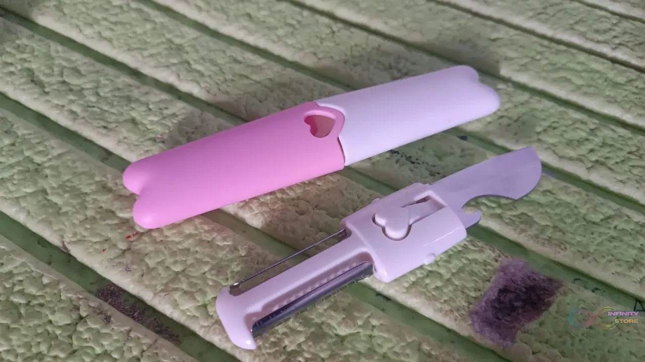 2 in 1 Knife, Multifunctional peeler fruit knife (1 Pc / Loose) - infinityexculsivestore.com