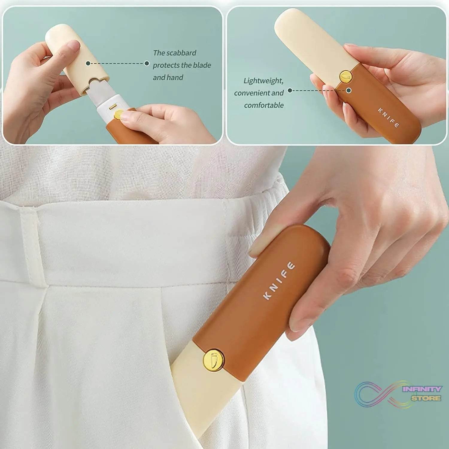 2 in 1 Knife, Multifunctional peeler fruit knife (1 Pc) - infinityexculsivestore.com
