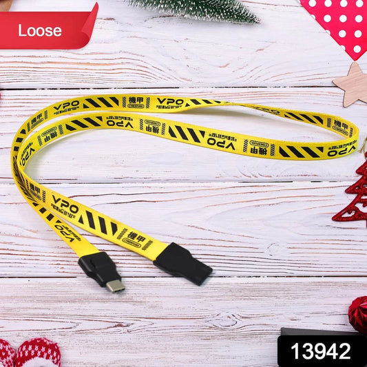 2 in 1 Lanyard Strap USB Charging Cable (1 Pc / Loose) - infinityexculsivestore.com
