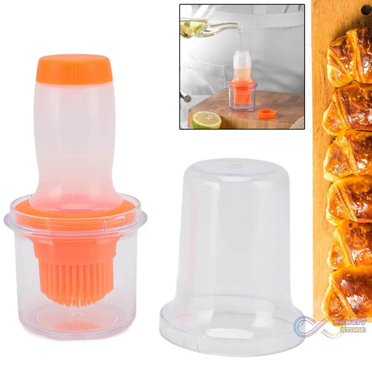 2 in 1 Portable Silicone Oil Bottle Brush with Lid (1 Set) - infinityexculsivestore.com