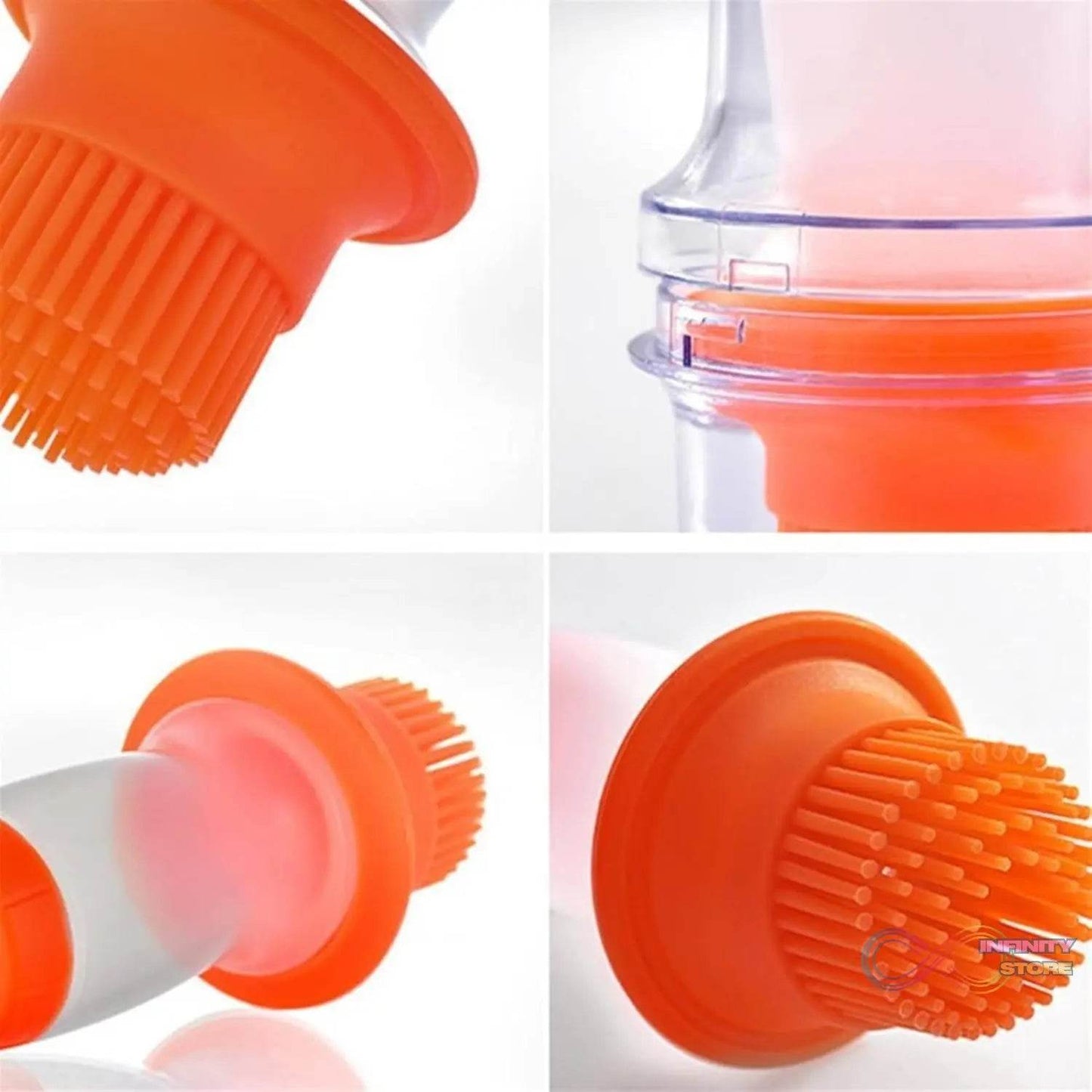 2 in 1 Portable Silicone Oil Bottle Brush with Lid (1 Set) - infinityexculsivestore.com