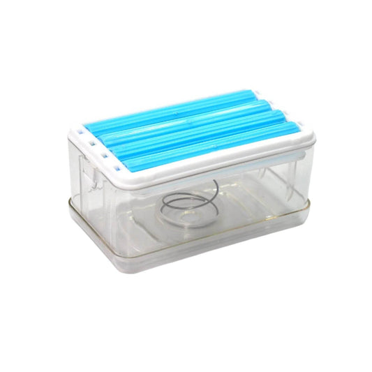 2 - in - 1 Portable Soap Dish & Soap Dispenser with Roller and Drain Holes, Multifunctional Soap Holder Foaming Soap Bar Box for Home, Kitchen, Bathroom - infinityexculsivestore.com