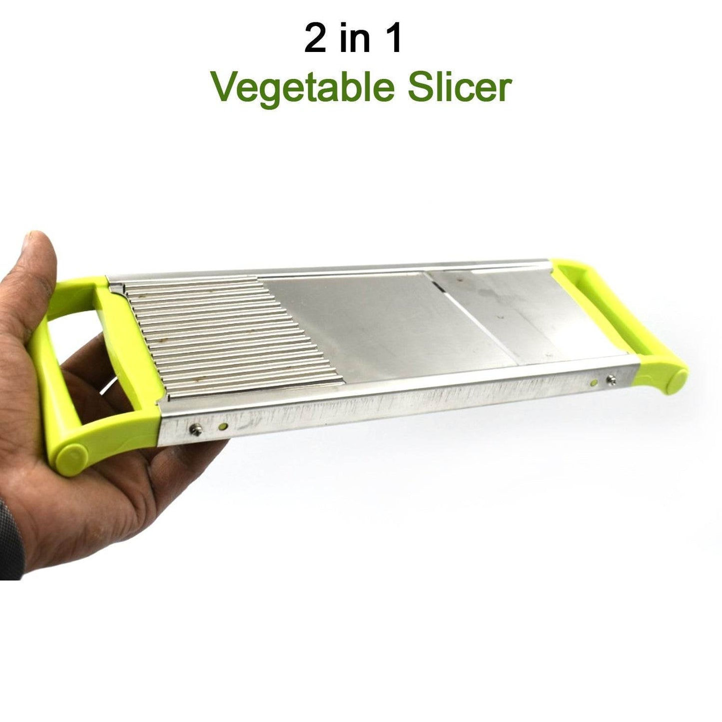 2 in 1 Potato Slicer used in all kinds of household kitchen purposes for cutting and slicing of potatoes. - infinityexculsivestore.com